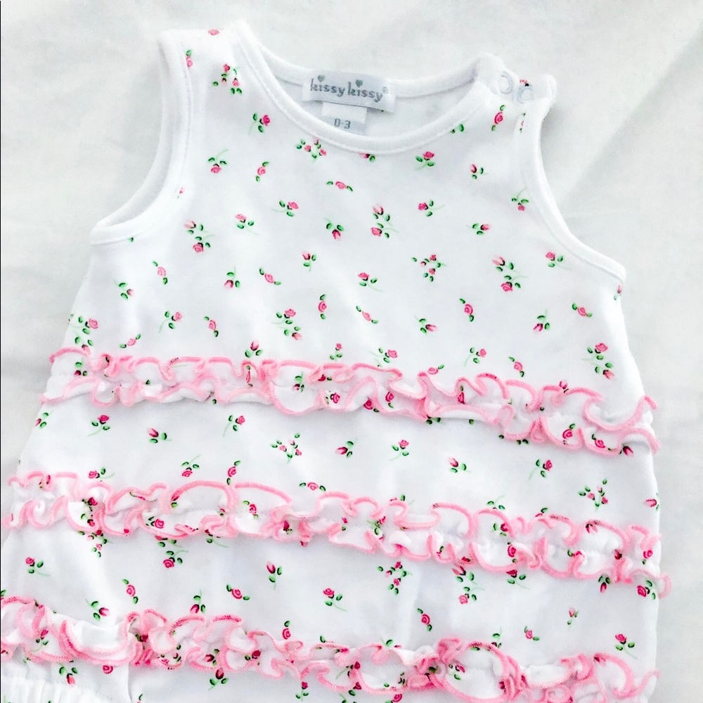 Kissy kissy rose bud day onesie 0-3.mo